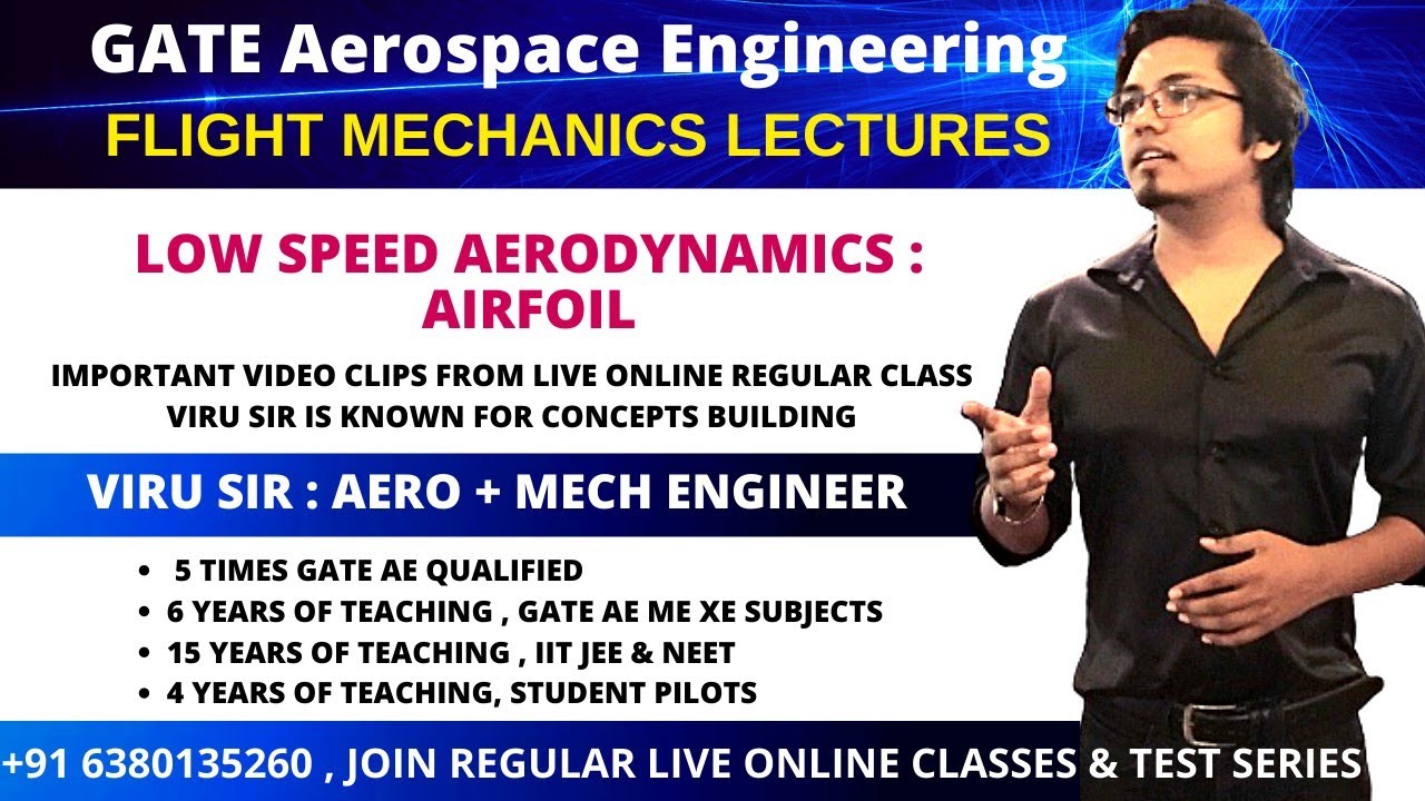 low speed Aerodynamics flight mechanics | Aerospace Engineering coaching for GATE preparation