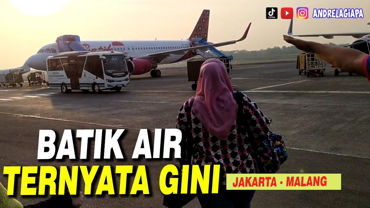 NYOBAIN NAIK PESAWAT JAKARTA MALANG NAIK BATIK AIR TERNYATA DAPAT INI | TRIP REPORT