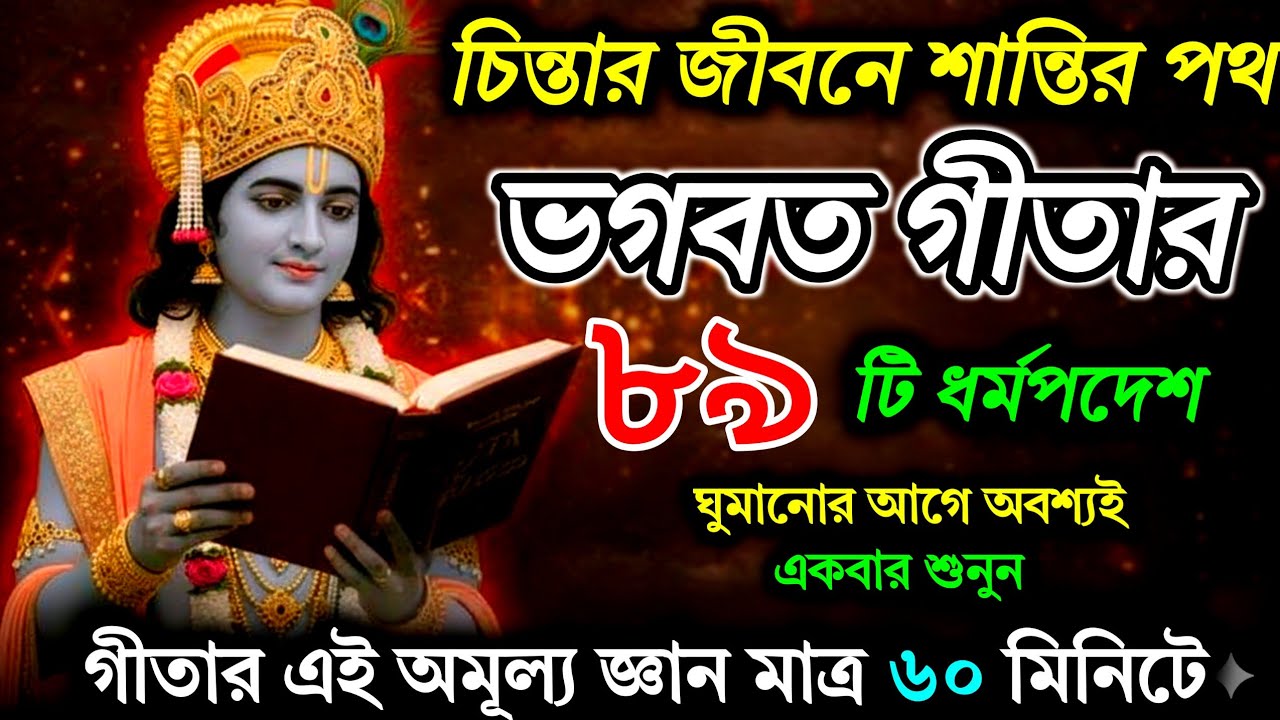 ঘুমানোর আগে শুনুন গীতার বাণী, সব দুঃখ হবে শেষ | Bhagwat Geeta Saar