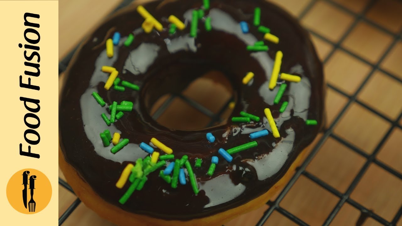 Homemade Chocolate Donuts Recipe | doughnut recipe  By Food Fusion
