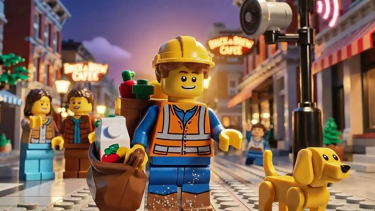 A Day in the Life of LEGO Spider Man | Part 7 | Rescue to Workers at Construction Site