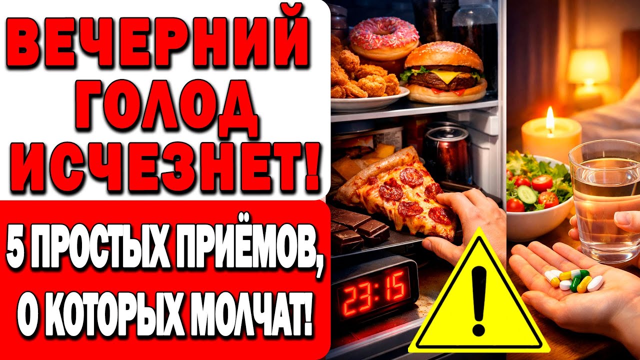 Вечерний жор исчез за 3 дня 😲 Делай это ПЕРЕД ужином!