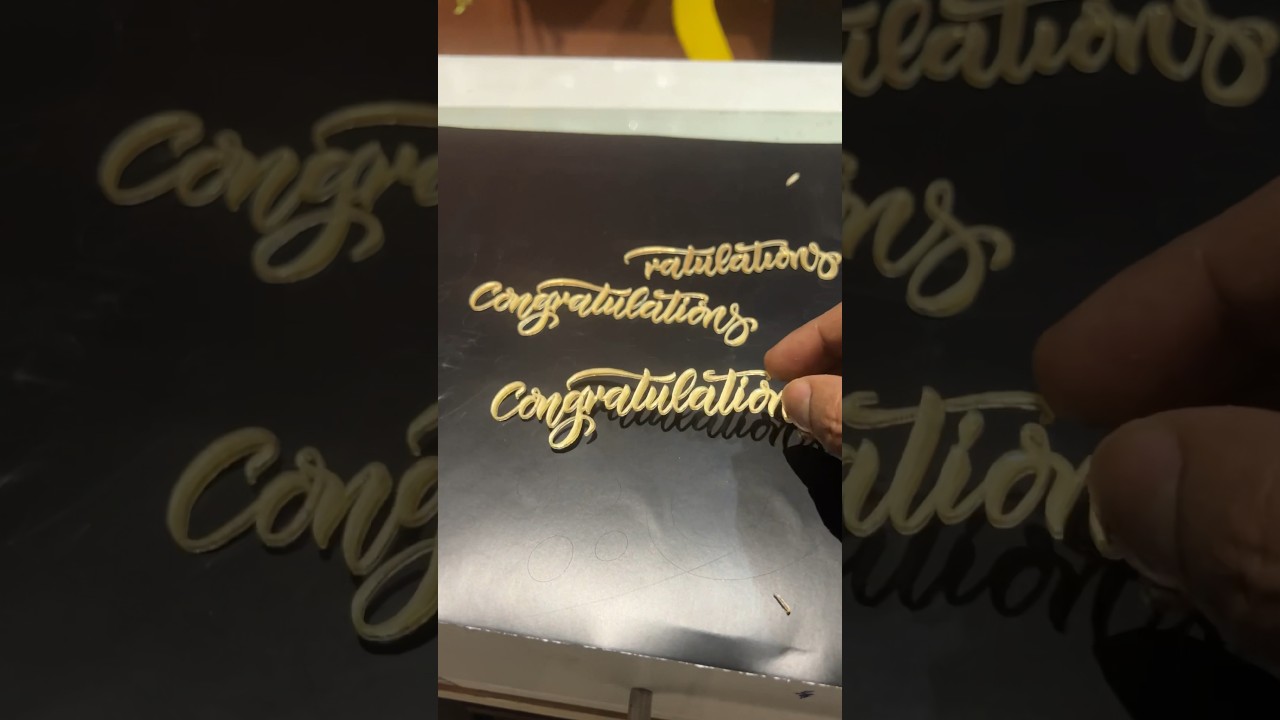 Acrylic Cutout #diycrafts #acrylic #lasercutting #printingbaba