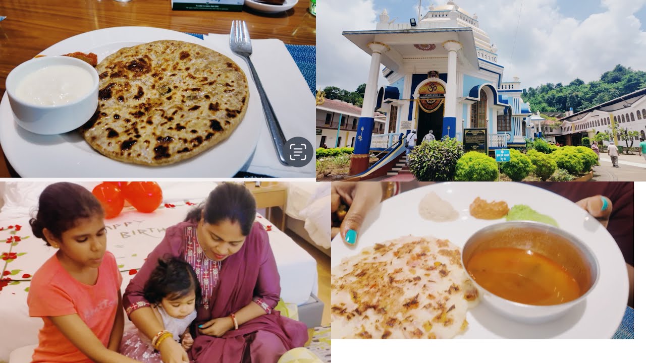 Mangeshi temple South Goa and Holiday inn breakfast north Goa buffet yummy 😃￼
