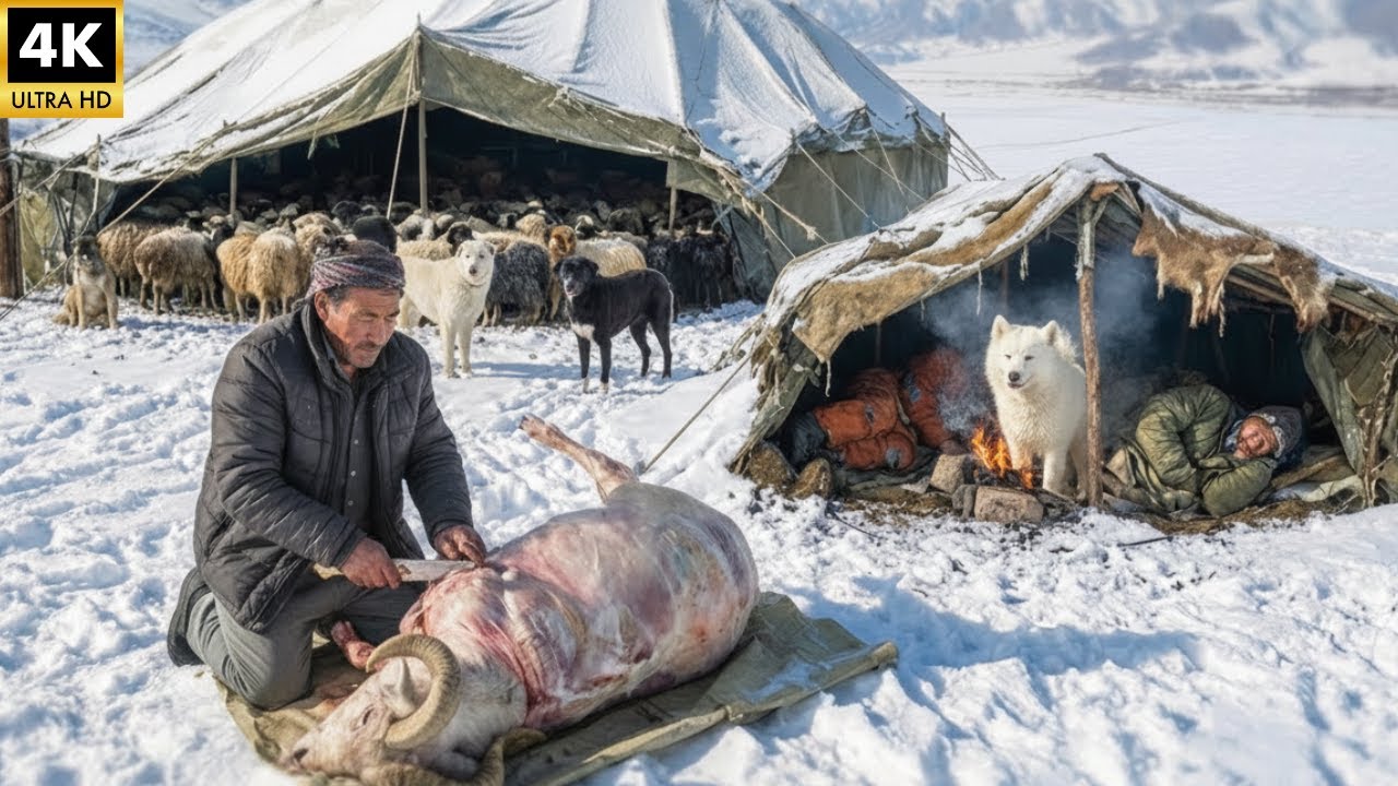Enduring Shepherd Life in One of the Coldest Remote Peaks of Afghanistan | Winter Extreme Survival