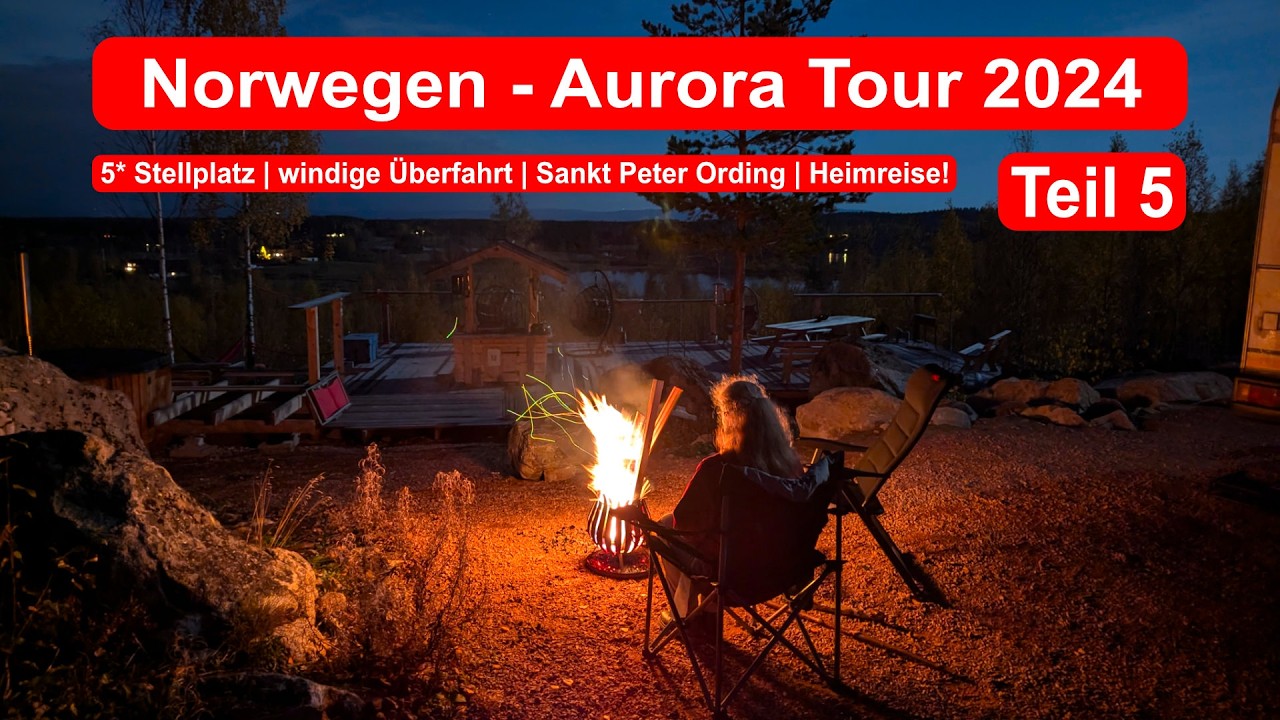 Schweden im Oktober 2024 mit dem Wohnmobil - 5* Stellplatz und Heimreise