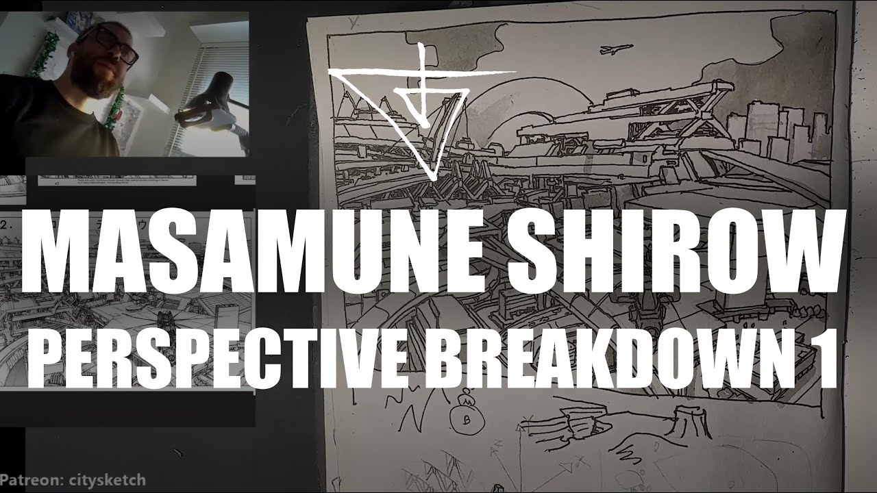 How to draw perspective like Masamune Shirow #1.