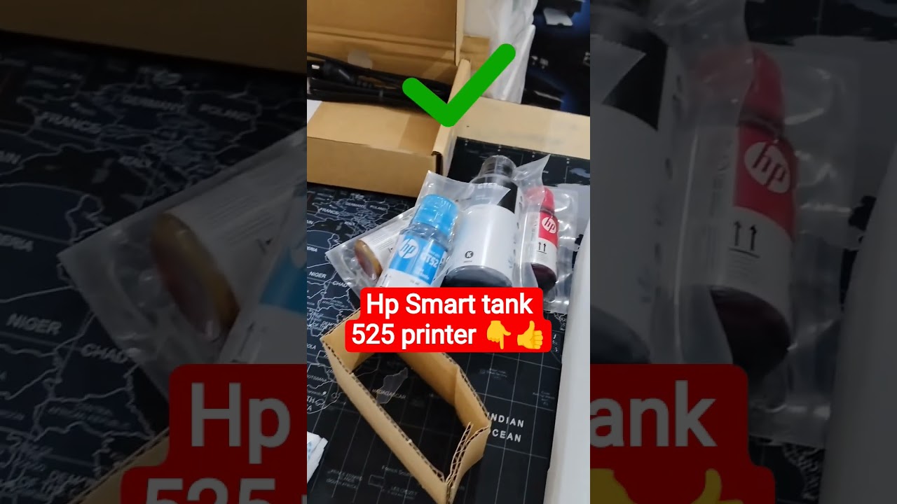 hp smart tank 525 Printer! colour and black white  Printer! First time installation!