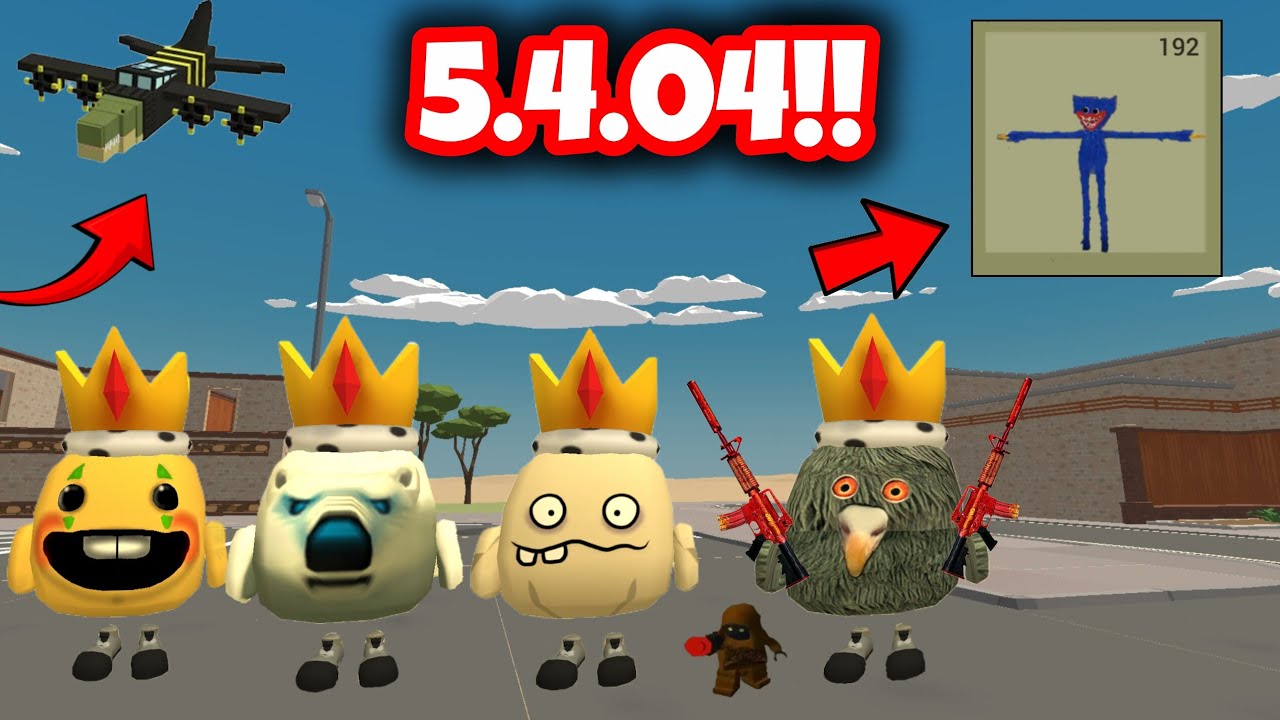 🤯NEW UPDATE IN CHICKEN GUN 5.4.04!! 😱NEW SKINS, HUGGY WUGGY, PLANE, MORE...