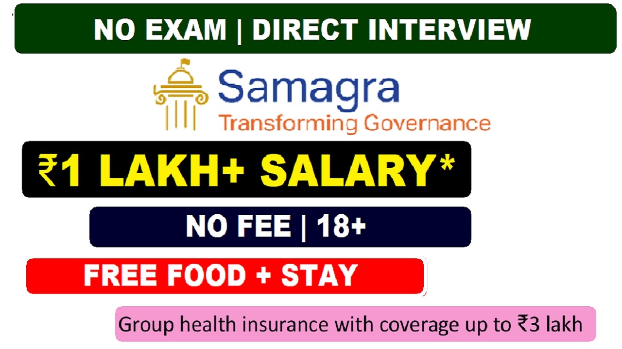 🔥 ₹1 Lakh+ Salary | No Exam | Direct Interview | Graduate Apply*