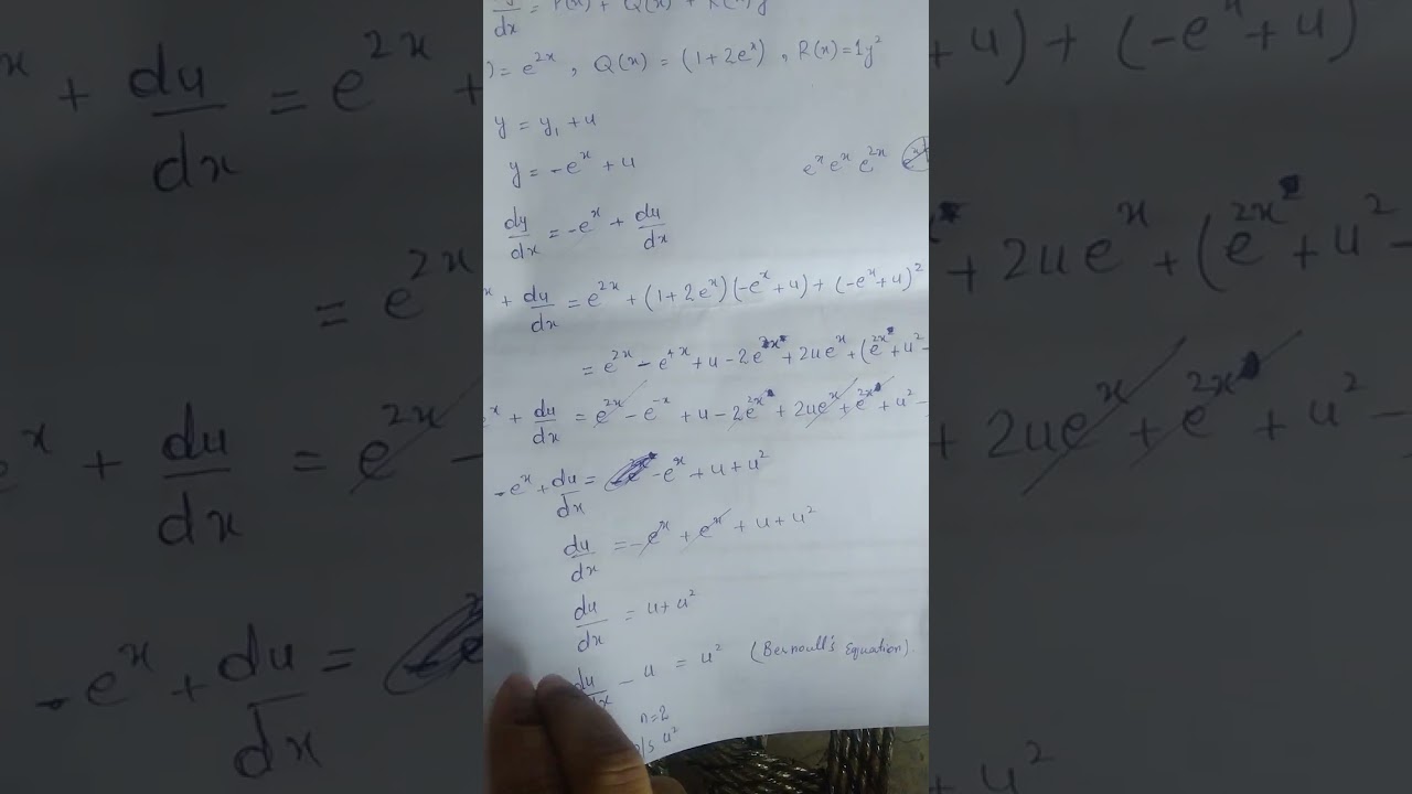 Ex#2.6|Q#15|Ricatti Equation|Differential Equations 