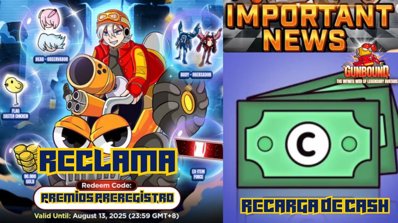 ⚠️Eventos Gunbound Oficial 2025 : RECLAMA tus PREMIOS , CASH recarga es POSIBLE ?