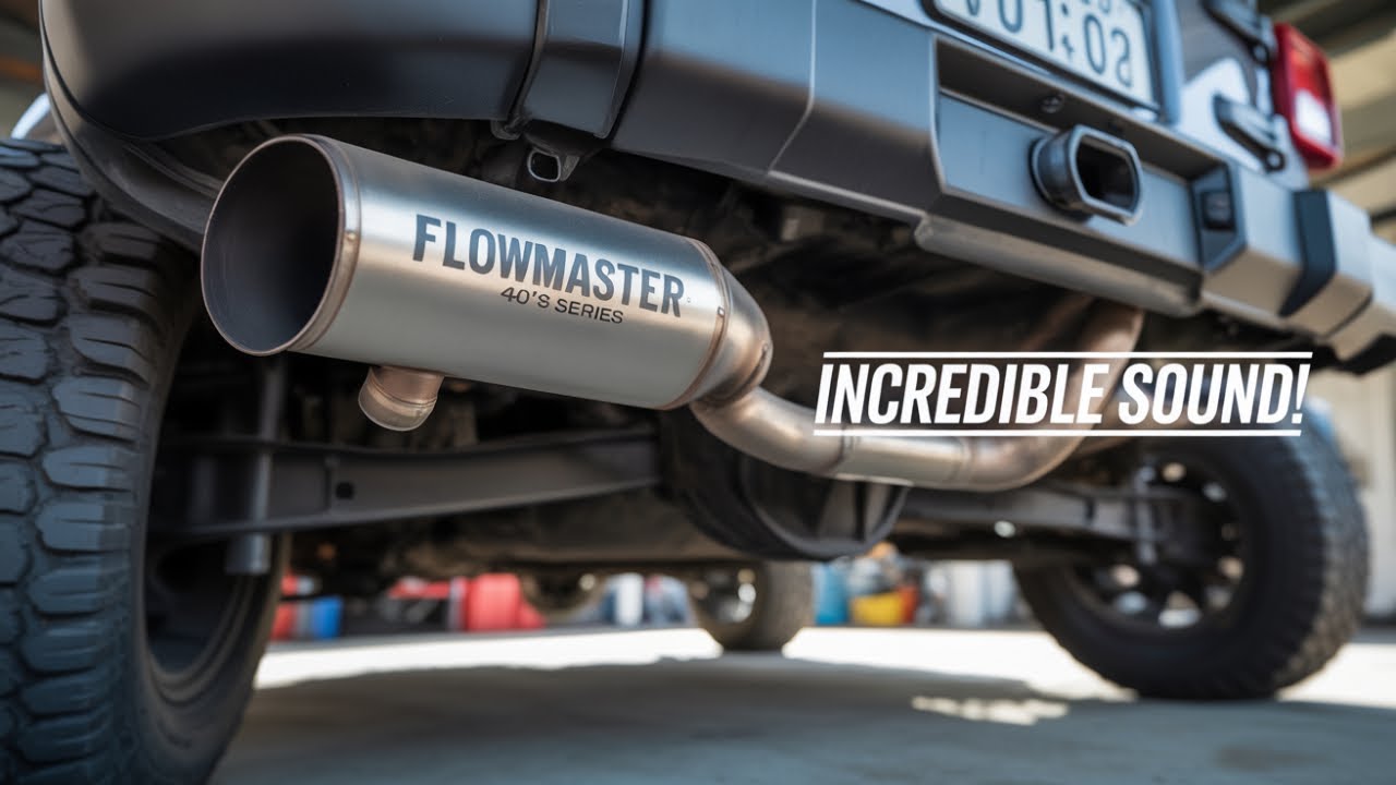 2013 Jeep Wrangler Cold Start - Flowmaster 40's series muffler