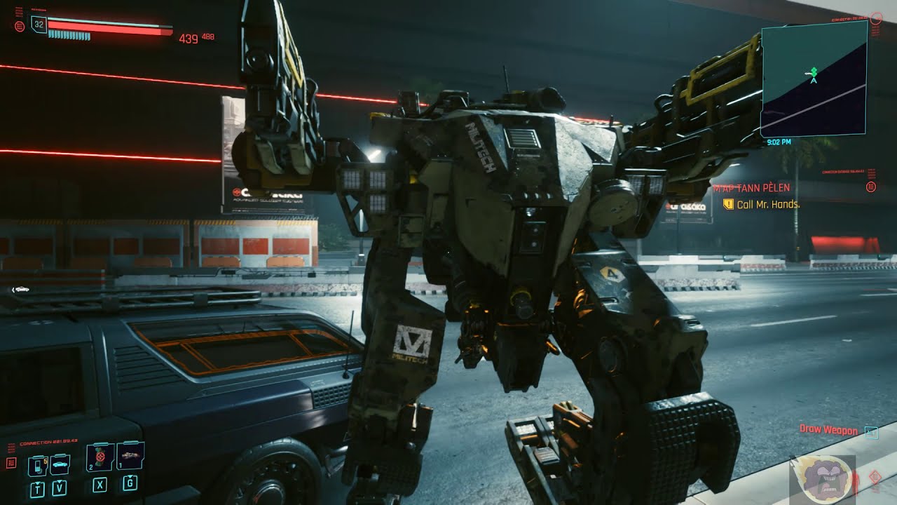 Cyberpunk 2077 NPC Wars #1 :  Attack Arasaka with my Militech Mech