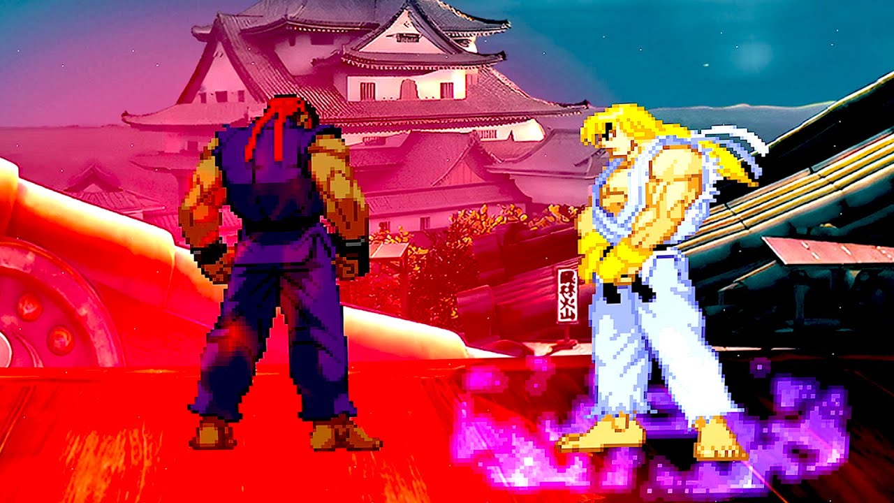 Dark Ryu vs Angel Ken - The Battle of Dark and Light