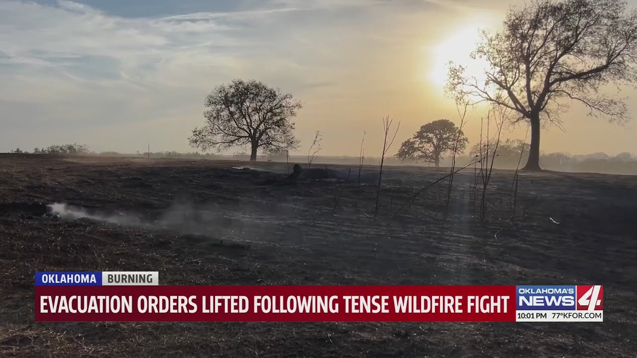 Evacuation orders lifted following tense wildfire fight