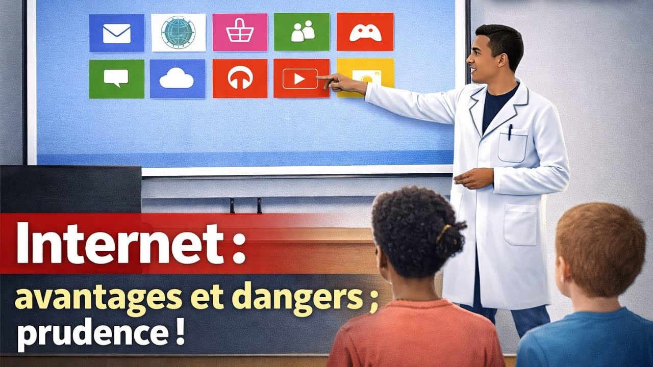 5AEP - Mes Apprentissages En Français- Internet  : avantages et dangers ; Prudence !
