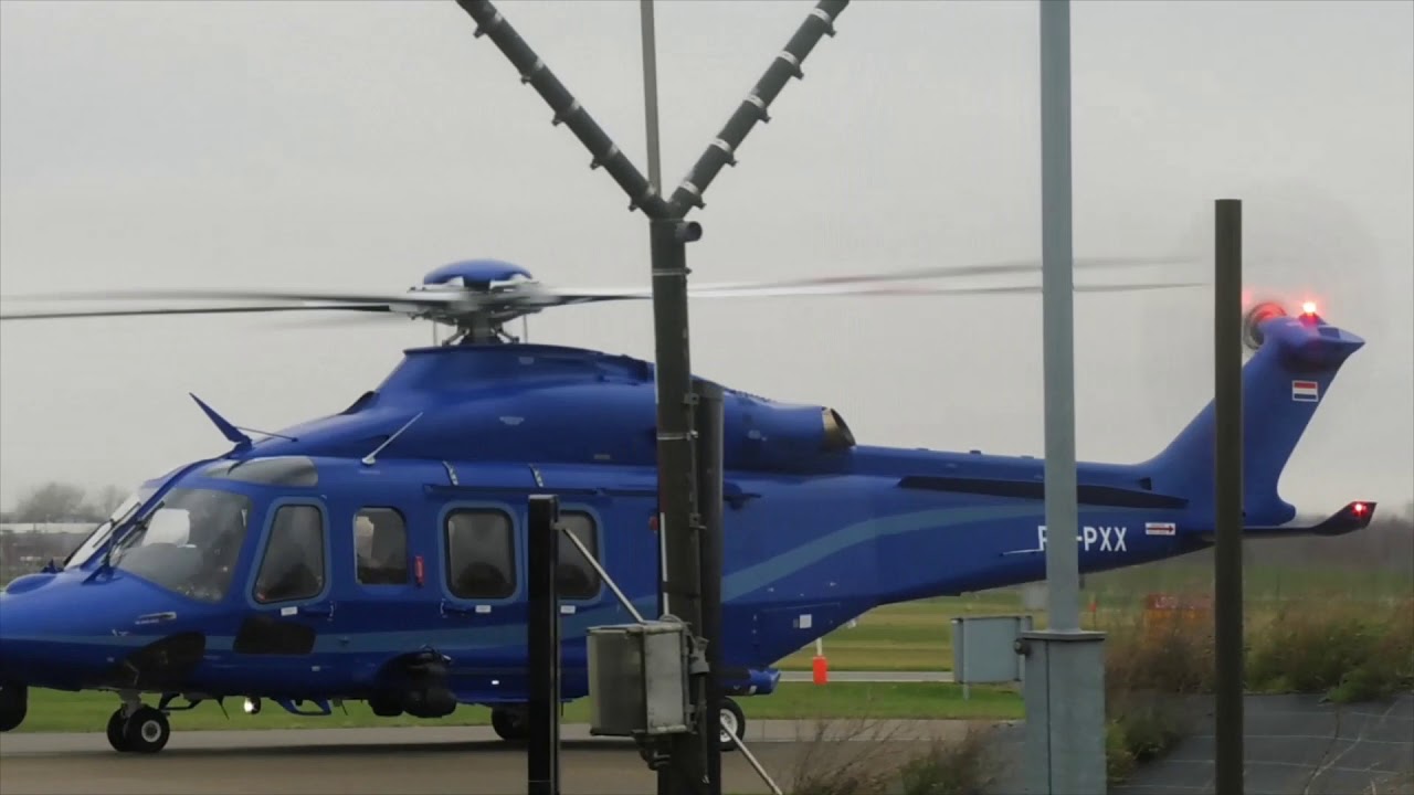brand new Leonardo AW139 PH-PXX POLICE-24 Netherlands police take off Schiphol