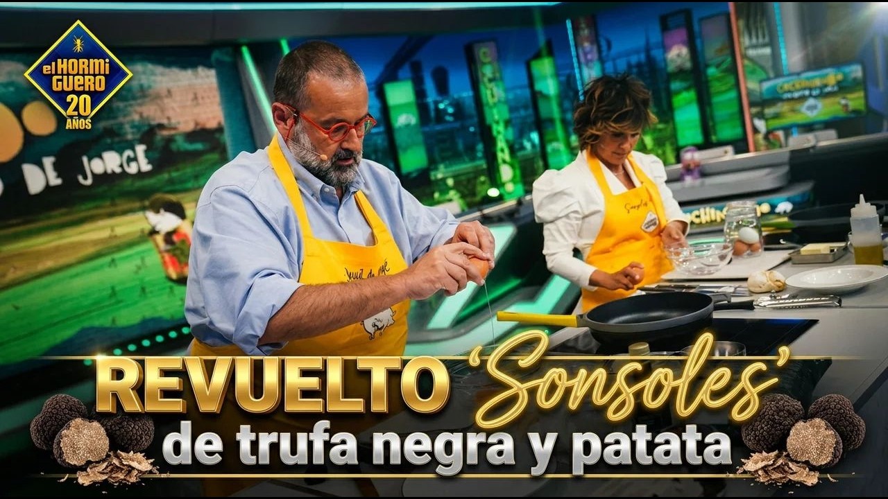 [RECETA] David de Jorge sorprende con el revuelto &lsquo;Sonsoles&rsquo; de trufa negra y patata - El Hormiguero