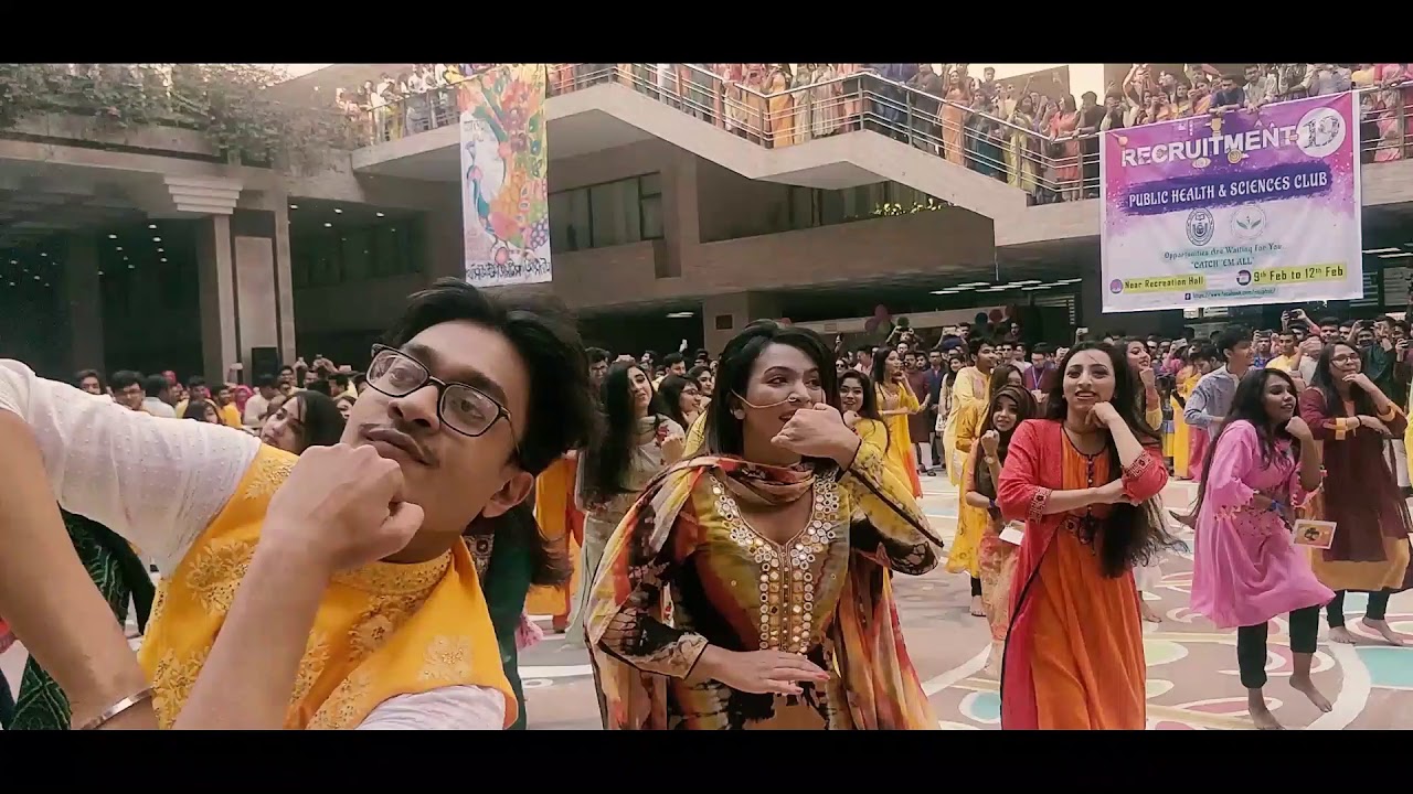 Boshonto 1425 Flashmob | | North South University Shangskritik Shangathan