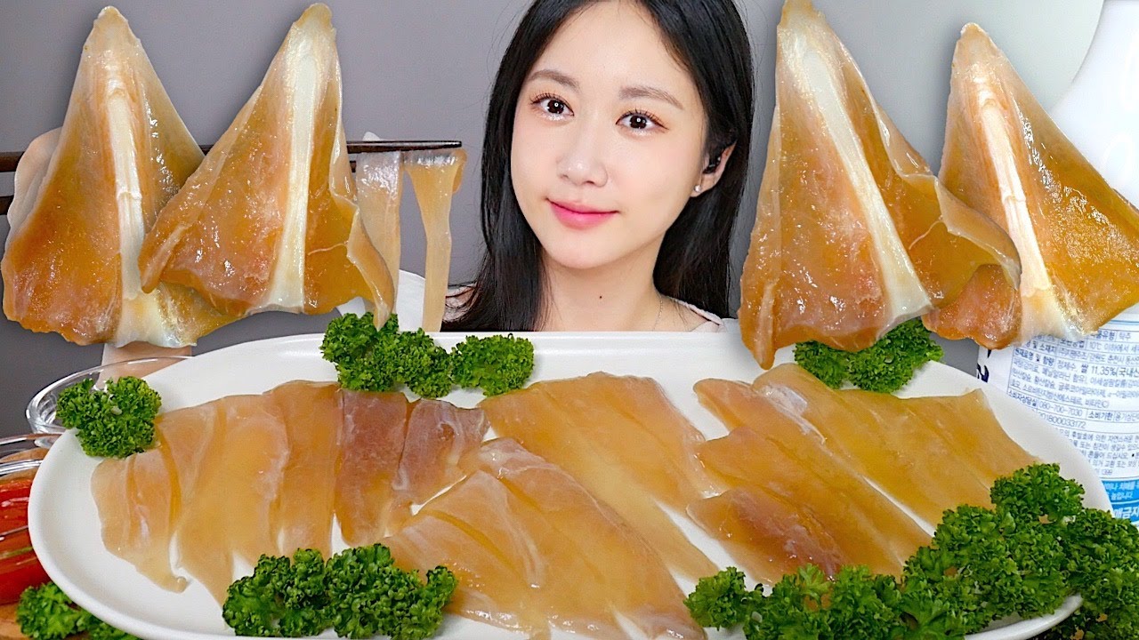 ASMR MUKBANG | Ферментированный Нос Ската🤪💛 Ферментированный Скат | eating | Real Sound Mukbang