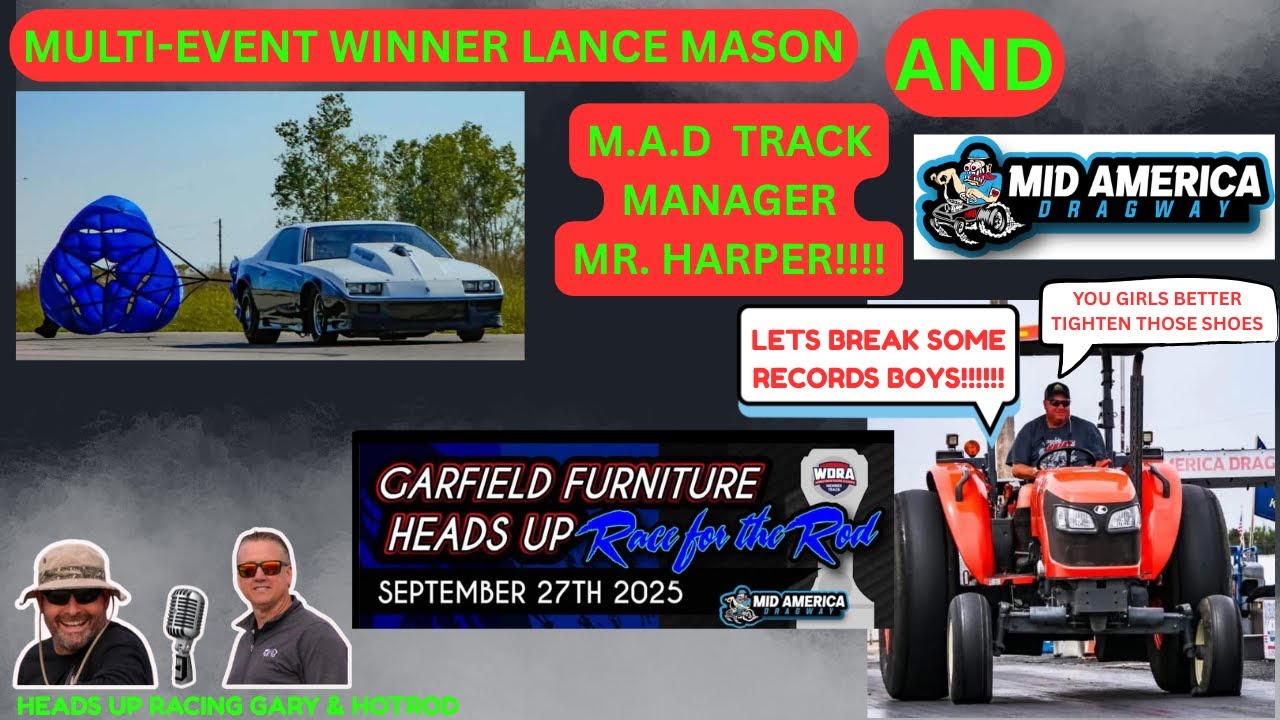 #95 Multi-Event Limited 275 vs 8.5 Race Winner Lance Mason & Mid America Track Manager Gary Harper