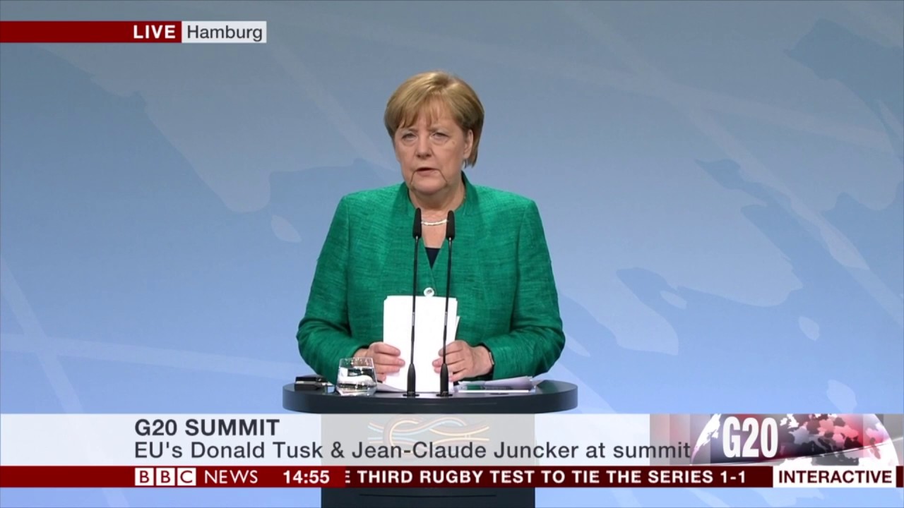 The G20 SUMMIT: Angela Merkel statement- BBC News