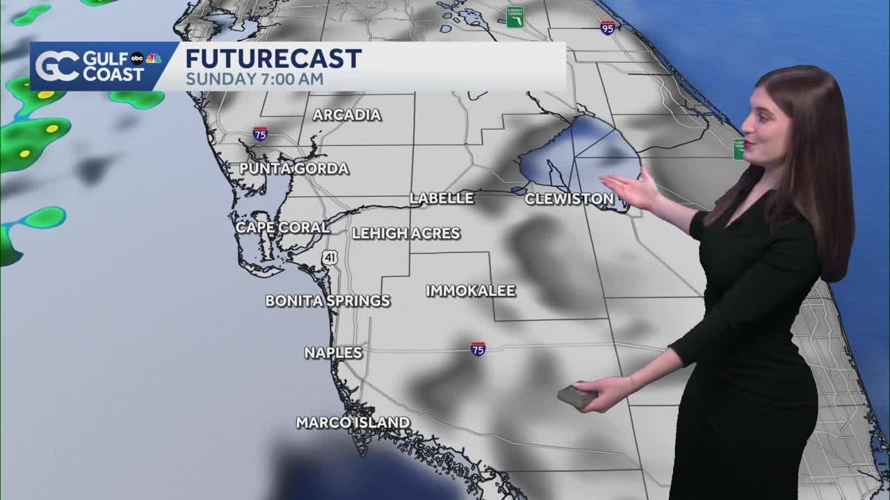 Cold front brings rain and gusty winds to Gulf Coast Sunday