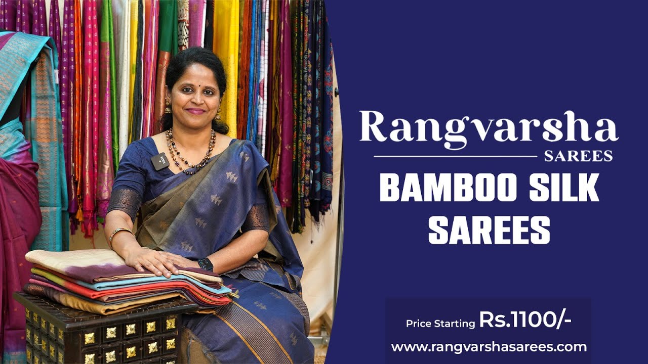 Bamboo silk Sarees-Rangvarsha Sarees Elegant woven jute sarees in pleasant colors- 9th October 2024
