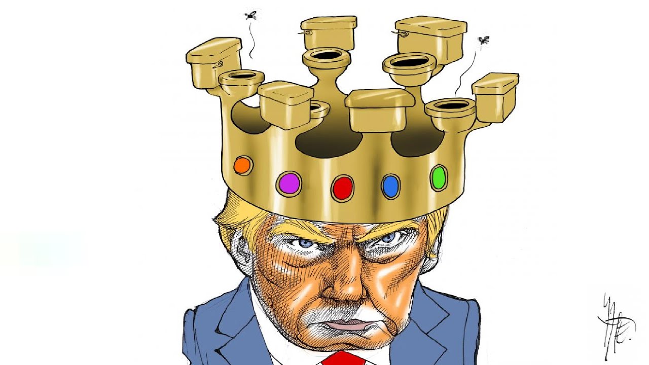 OCTOBER 21 Funny American Political Cartoon - Breaking News - US Politic Caricature - Trump Satire