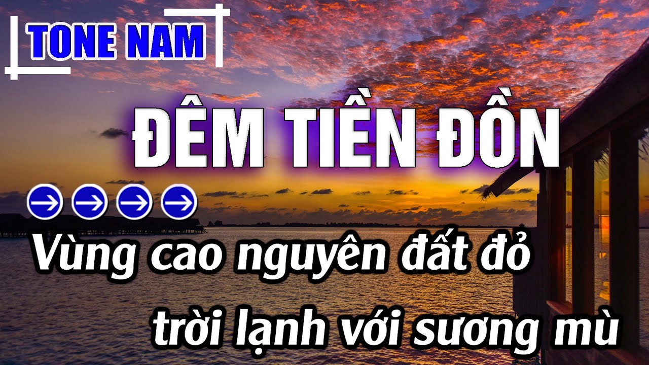 Đêm Tiền Đồn Karaoke Tone Nam ( Cm ) Beat Mới | Karaoke Đăng Khôi ( Beat Công Tuấn Bolero )