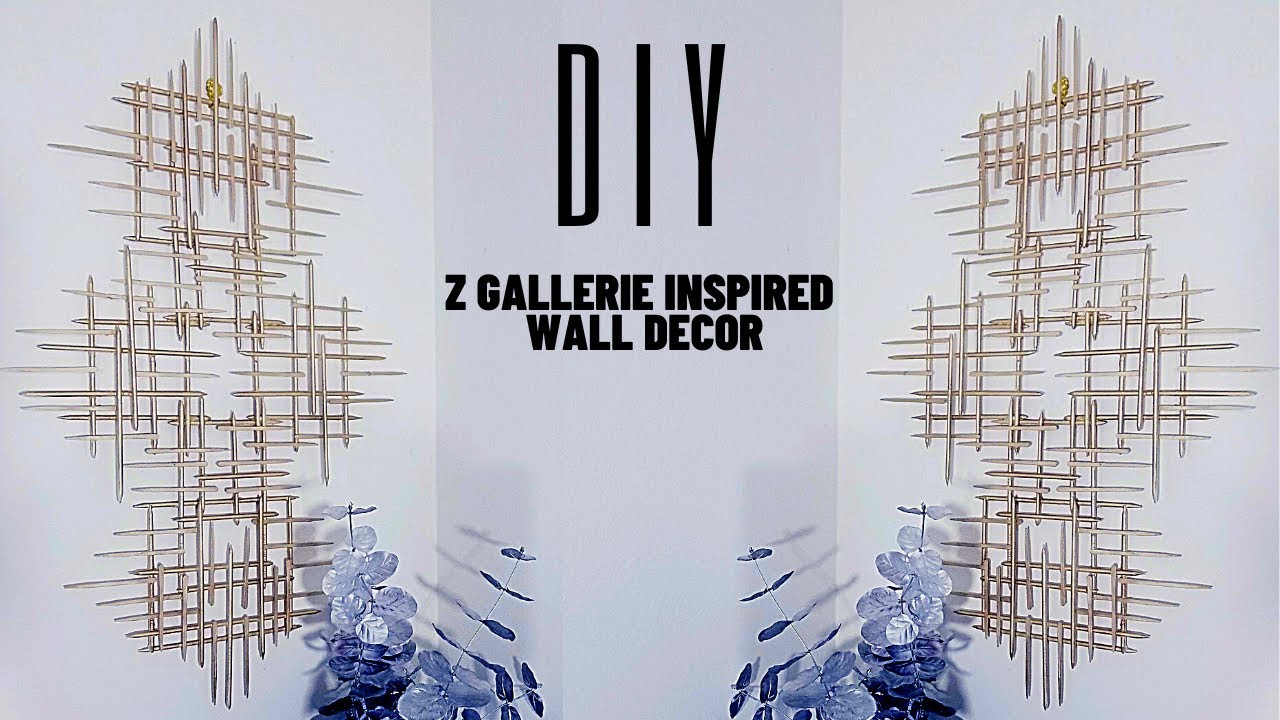 Z Gallerie Inspired DIY Wall Decor Using Dollar Tree Items