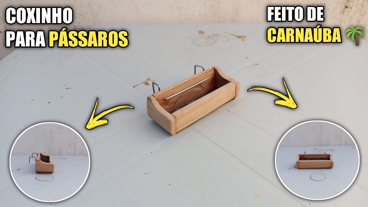 Como fazer um COXINHO para PÁSSAROS | totalmente ARTESANAL [ Simples e Fácil ]