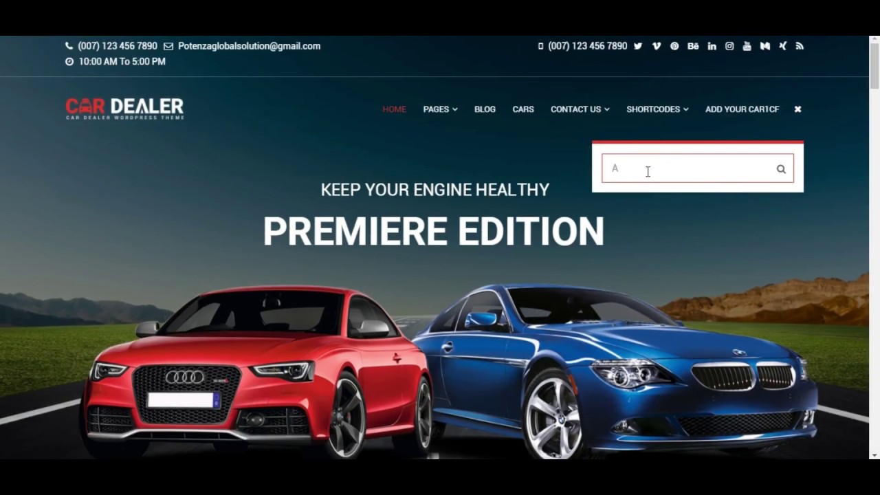 Best Auto Dealer WordPress Themes | Auto Dealer WordPress Theme