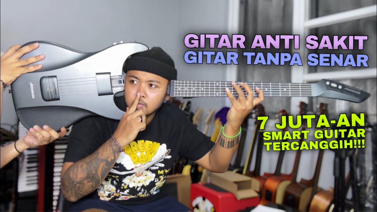 Gitar Anti Sakit! Gitar Tanpa Senar! Gitar Masa Depan | Review Smart Guitar Aeroband guitar