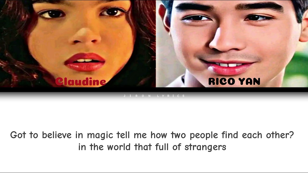 GIT TO BELIEVE IN MAGIC color coded lyrics Rico Yan, Claudine Barreto Lyrics Video