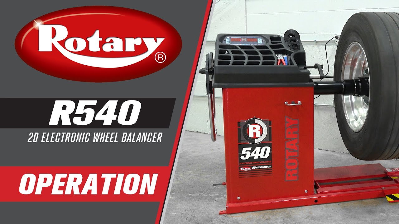 Rotary R540 Truck 2D Wheel Balancer Operation