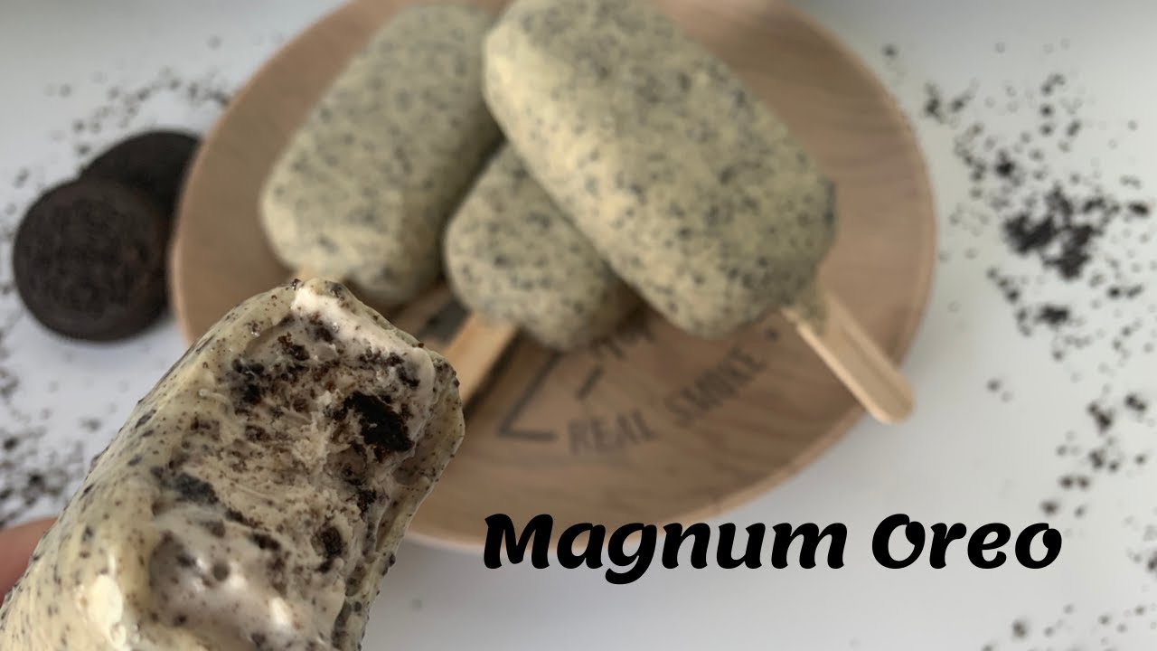 Helado Magnum de Orero casero