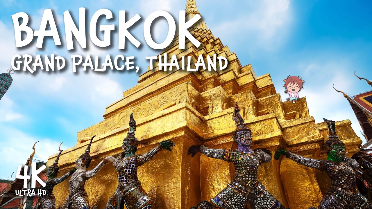 GRAND PALACE and WAT PHO Bangkok Thailand Walk 4K