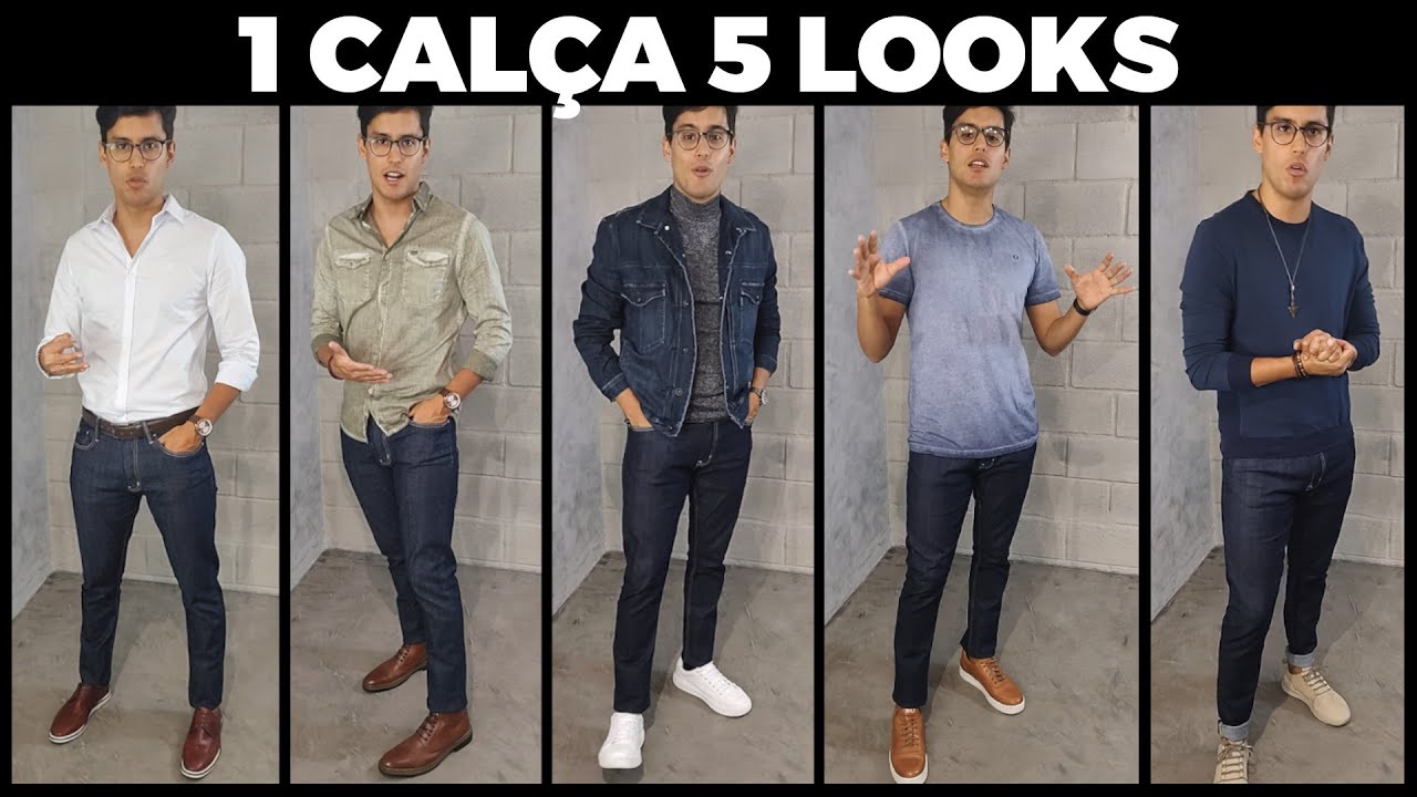 5 LOOKS para TRABALHO com a mesma calça