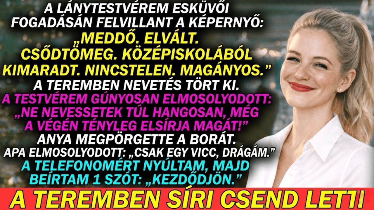 Megaláztak 200 vendég előtt a húgom esküvőjén, de egyetlen SMS-sel tönkretettem a hazugságaikat