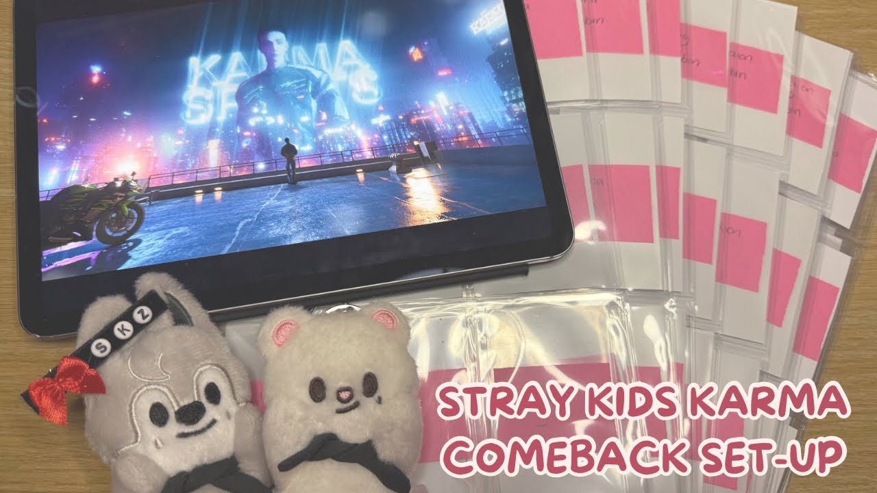 ⋆｡°✩ setting up my binder for Stray Kids ‘Karma’ comeback ✩°｡⋆ ot8