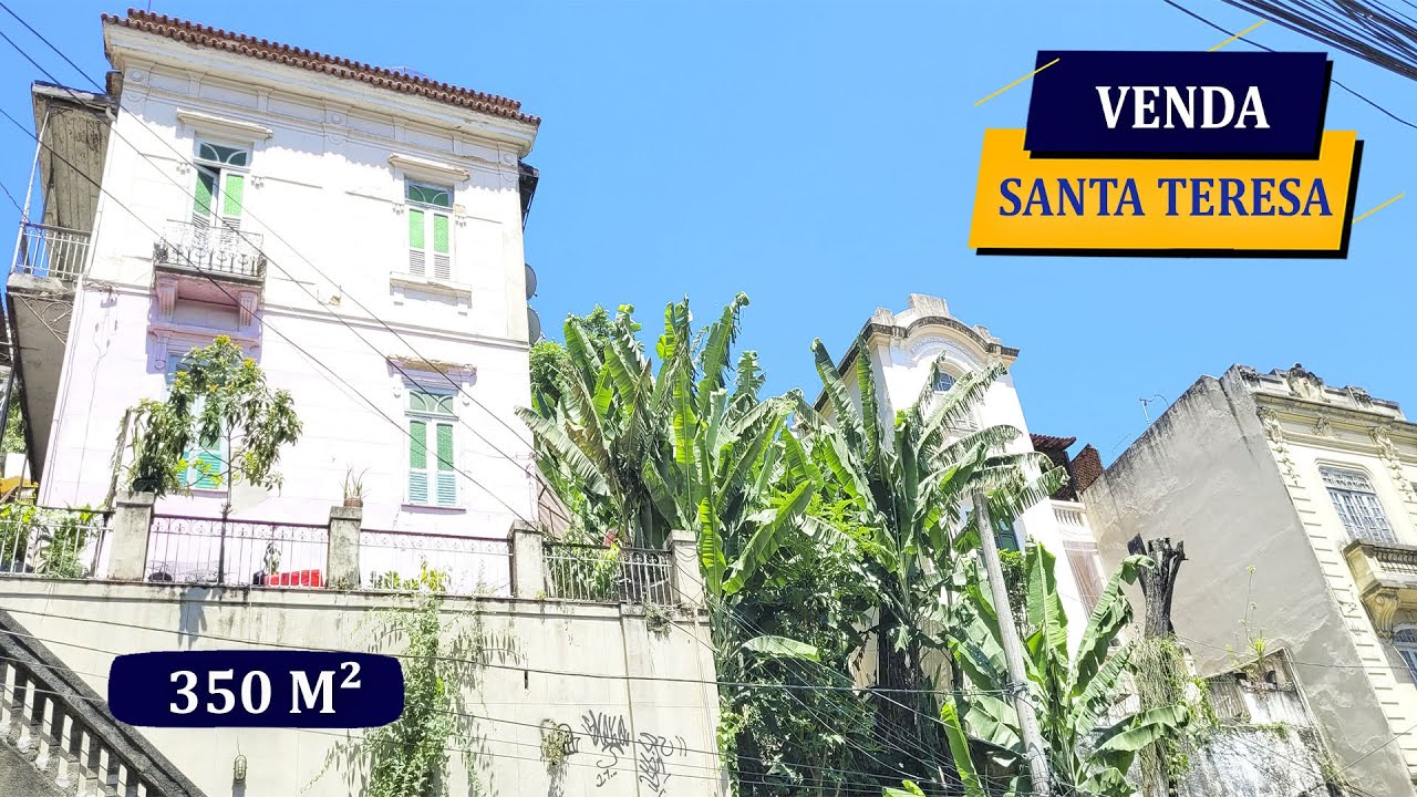 SANTA TERESA JUNTO LAPA BELÍSSIMO CASARÃO HISTÓRICO 350M2 10 QUARTOS 4 BANHEIROS LINDA VISTA LIVRE