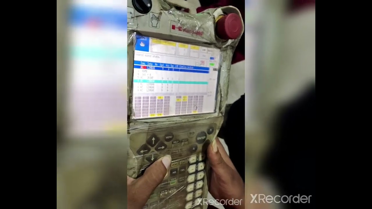 kawasaki welding  robot  live teach  pendent  information  for new person