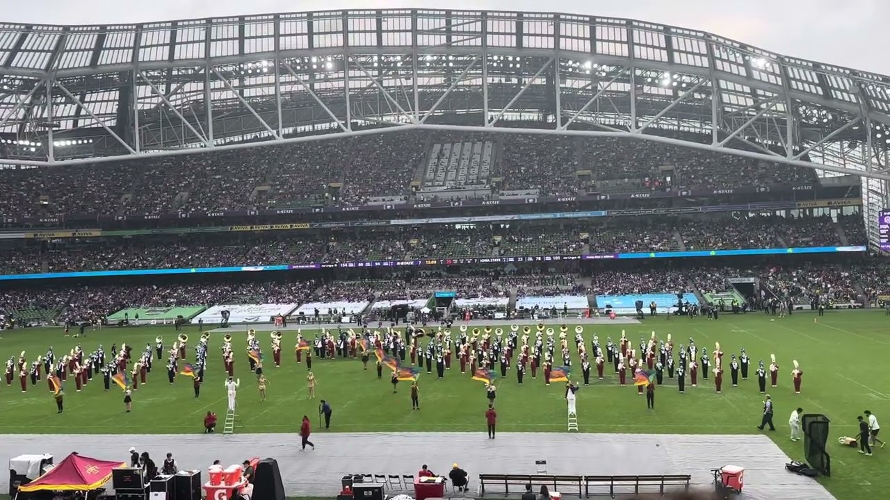 ISU & K-State Marching Band Halftime Show in Dublin Ireland 8.23.25