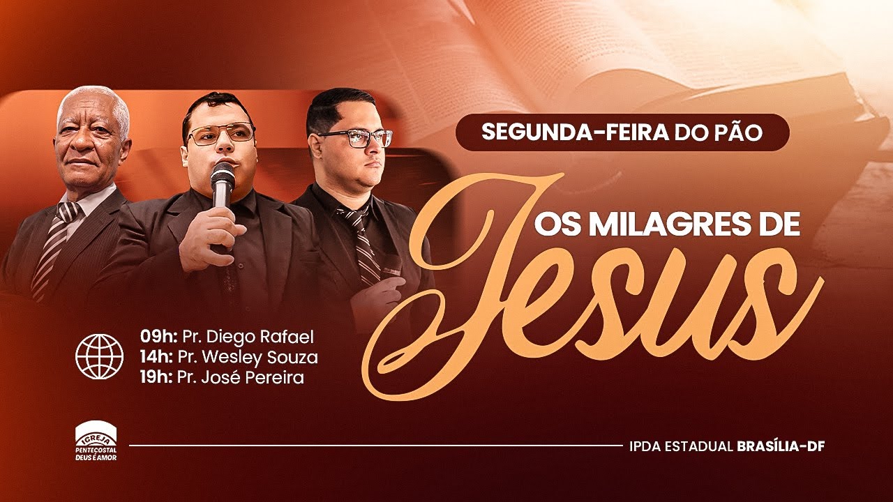 15h | IPDA AO VIVO | CULTO DE ENSINO