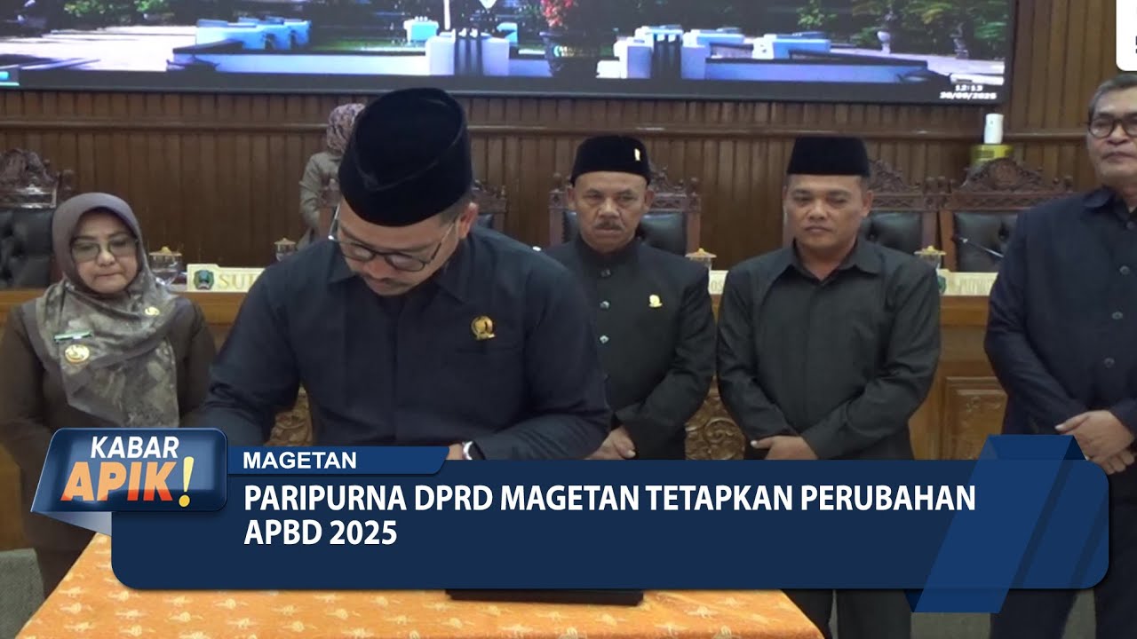 KABAR APIK - Paripurna DPRD Magetan Tetapkan Perubahan APBD 2025