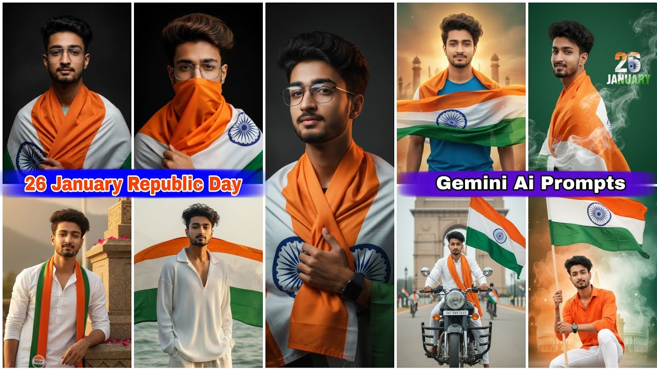 26 JANUARY 🇮🇳 GEMINI AI PROMPTS | REPUBLIC DAY GEMINI AI PROMPTS FOR BOYS
