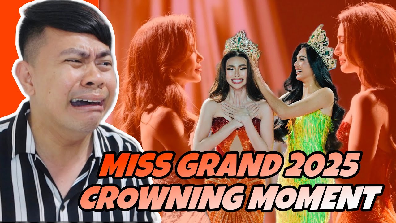 РЕАКЦИЯ ATEBANG | МОМЕНТ КОРОНЫ КОНКУРСА MISS GRAND INTERNATIONAL 2025 #EMMAMARYTIGLAO