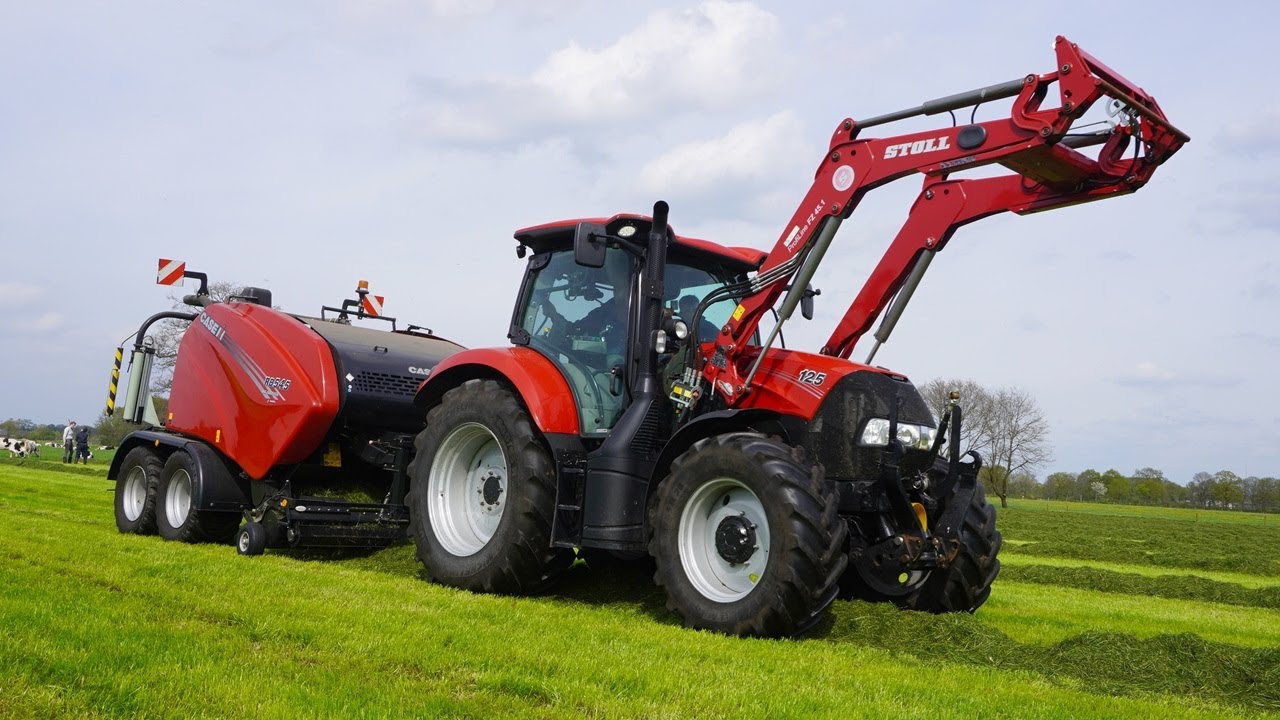 2024 | Case IH Maxxum 125 + RB545 Silage Pack | Balen persen | Busweiler Nunspeet | Pressing bales